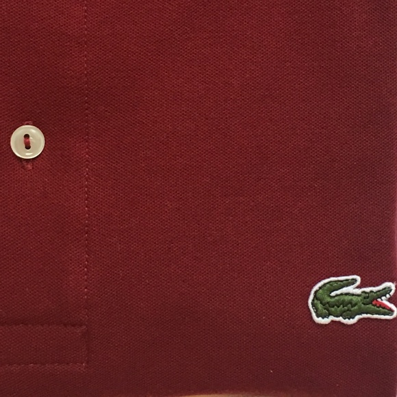Lacoste Polo S 6 (L). Bordeaux - Picture 1 of 2